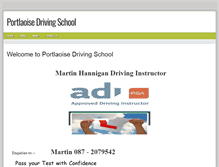 Tablet Screenshot of portlaoisedrivingschool.com